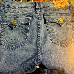True religion cut up jeans